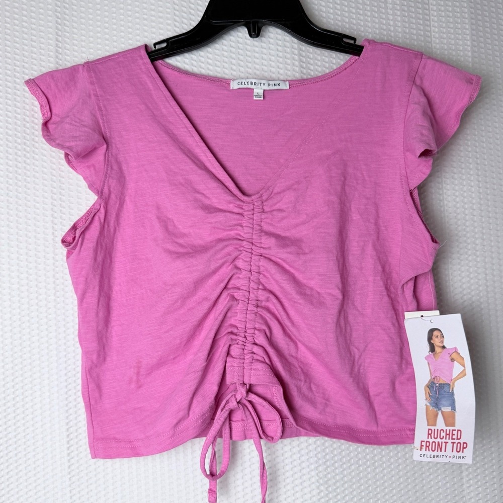Celebrity Pink‎ Women Cropped Top Large Barbie Soft Girl Party Coquette Cruise